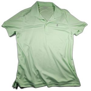 IZOD Golf Shirt Men's Size Large Green Short Sleeve Polo With Logo's............